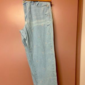 Floral Girlfriend Jeans